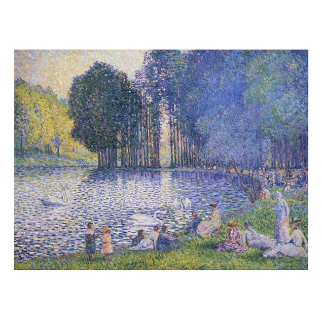 Pointillismus Bilder Henri Edmond Cross - Der See im Bois de Bologne