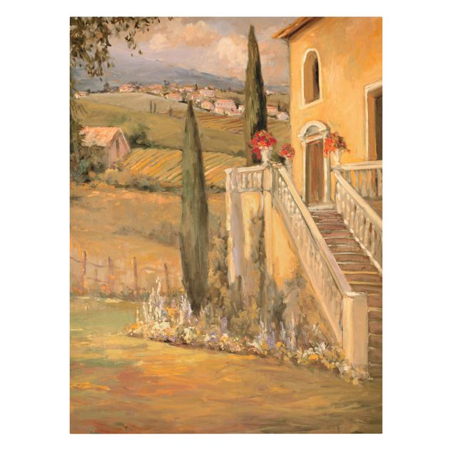 Wanddeko Flur Italienische Landschaft - Haustreppe