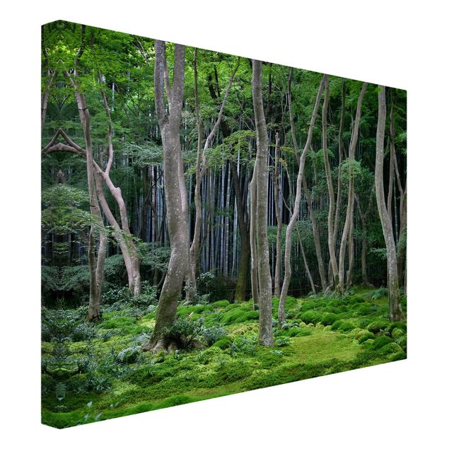 Wanddeko Esszimmer Japanischer Wald