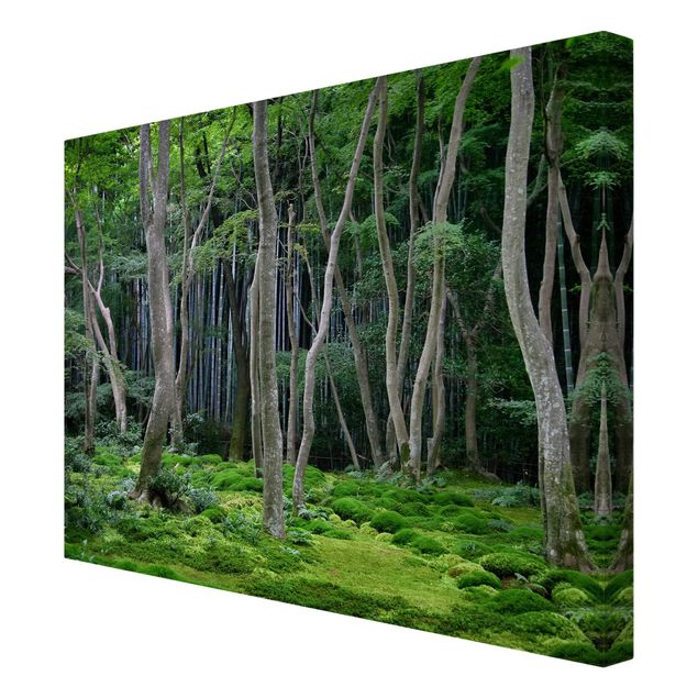 Wanddeko Büro Japanischer Wald