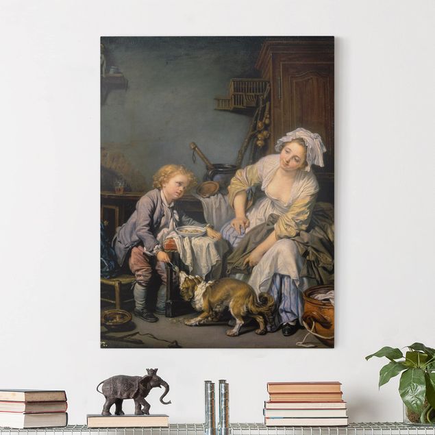 Wanddeko Wohnzimmer Jean Baptiste Greuze - Das verwöhnte Kind
