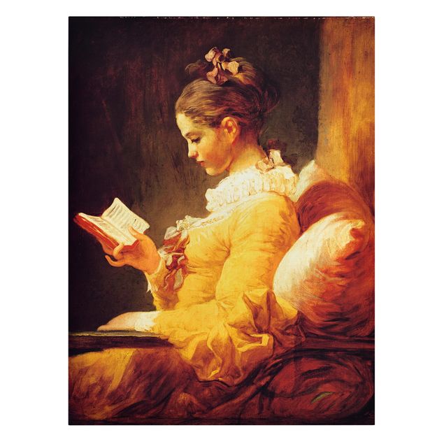 Wanddeko Flur Jean Honoré Fragonard - Lesendes Mädchen