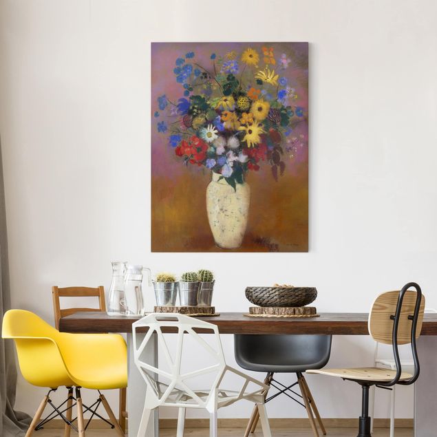 Wanddeko Wohnzimmer Odilon Redon - Blumen in einer Vase