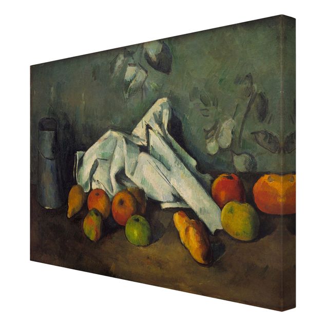 Wanddeko Esszimmer Paul Cézanne - Milchkanne und Äpfel