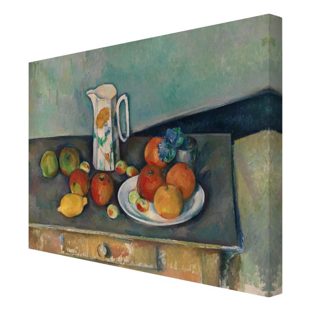 Post Impressionismus Bilder Paul Cézanne - Stillleben Milchkrug
