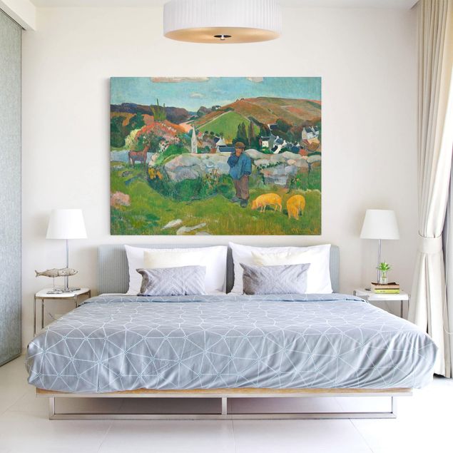 Wanddeko Schlafzimmer Paul Gauguin - Der Schweinehirt