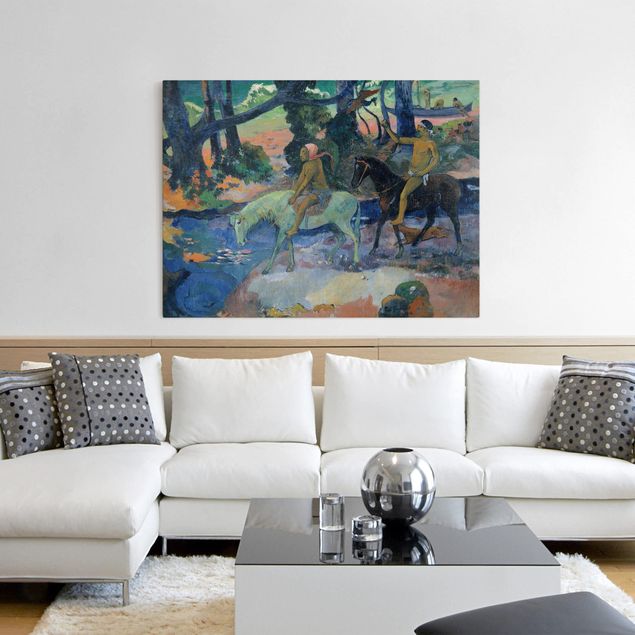 Wanddeko Wohnzimmer Paul Gauguin - Die Flucht