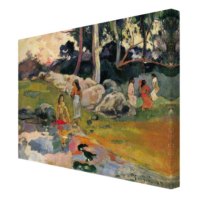 Wanddeko grün Paul Gauguin - Flussufer