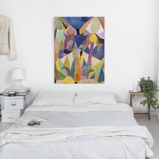 Wanddeko Schlafzimmer Paul Klee - Mildtropische Landschaft