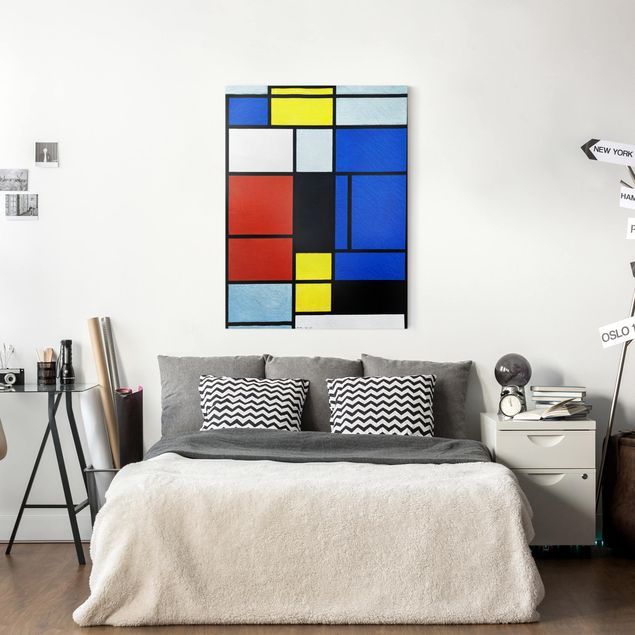 Wanddeko Schlafzimmer Piet Mondrian - Tableau No. 1