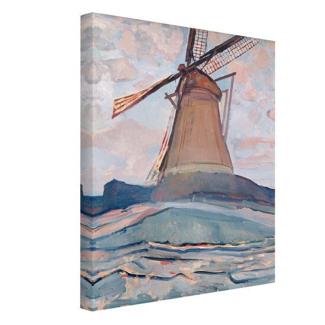 Wanddeko Schlafzimmer Piet Mondrian - Windmühle