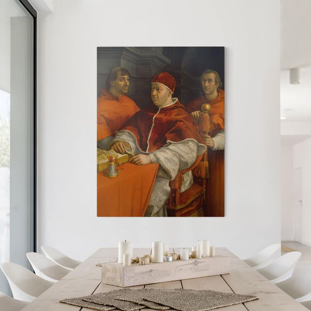 Wanddeko Wohnzimmer Raffael - Bildnis von Papst Leo X
