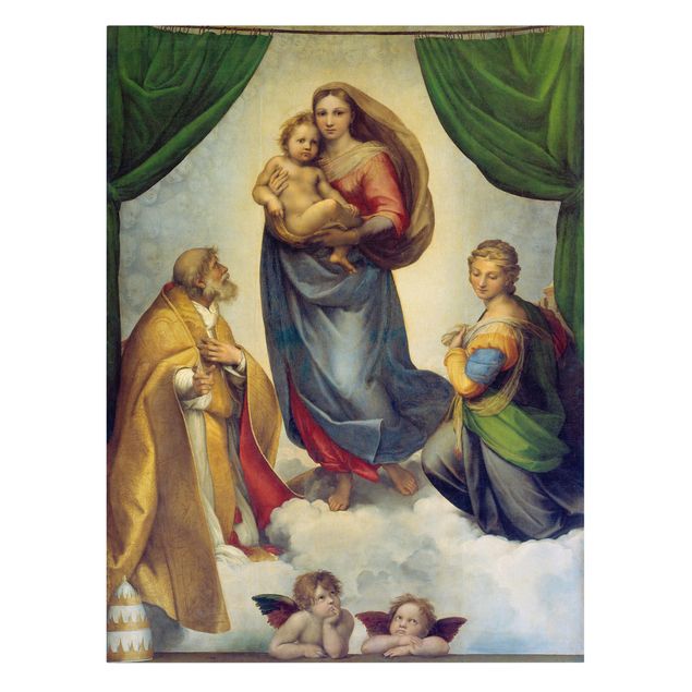 Wanddeko Esszimmer Raffael - Die Sixtinische Madonna