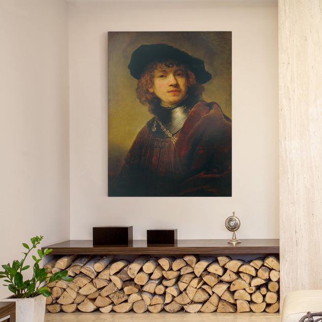 Wanddeko Wohnzimmer Rembrandt van Rijn - Selbstbildnis