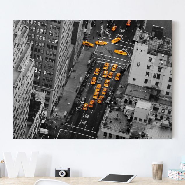 Wanddeko Architektur Taxilichter Manhattan