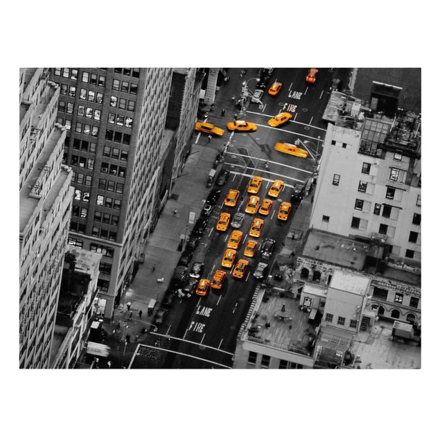 Wanddeko Flur Taxilichter Manhattan