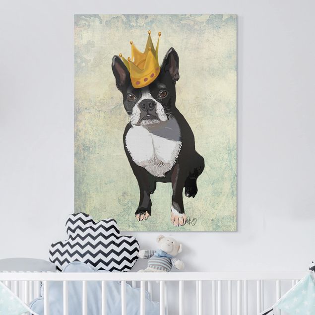 Wanddeko Schlafzimmer Tierportrait - Terrierkönig