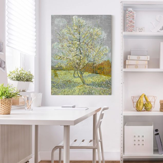 Wanddeko Wohnzimmer Vincent van Gogh - Pfirsichbaum rosa
