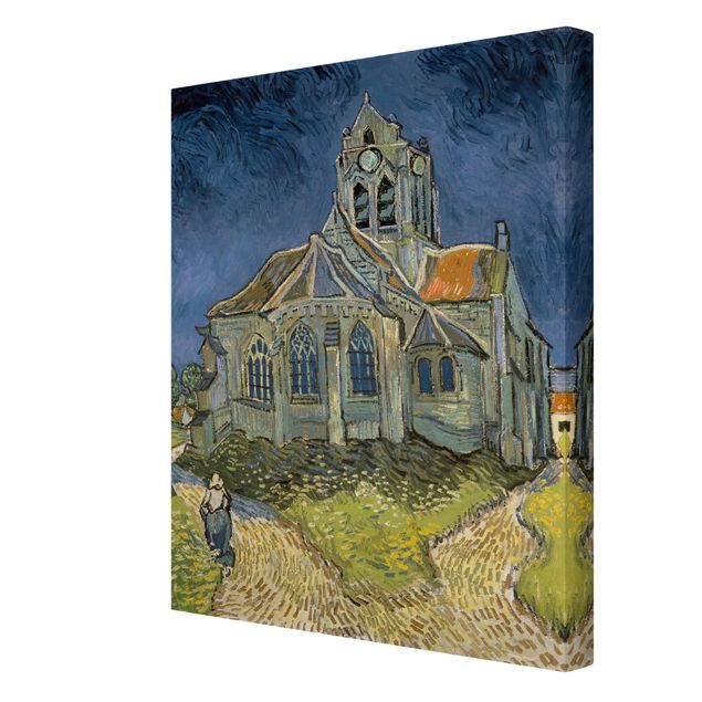 Leinwand Katze Vincent van Gogh - Kirche Auvers-sur-Oise