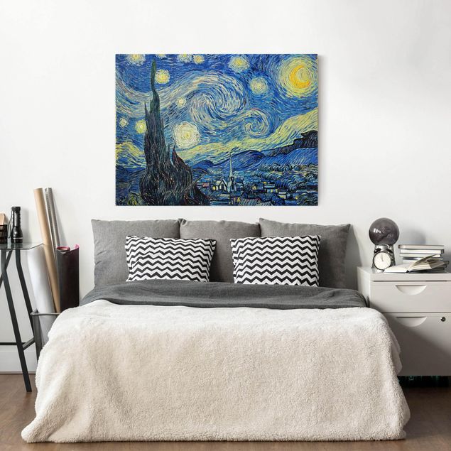 Wanddeko Wohnzimmer Vincent van Gogh - Sternennacht