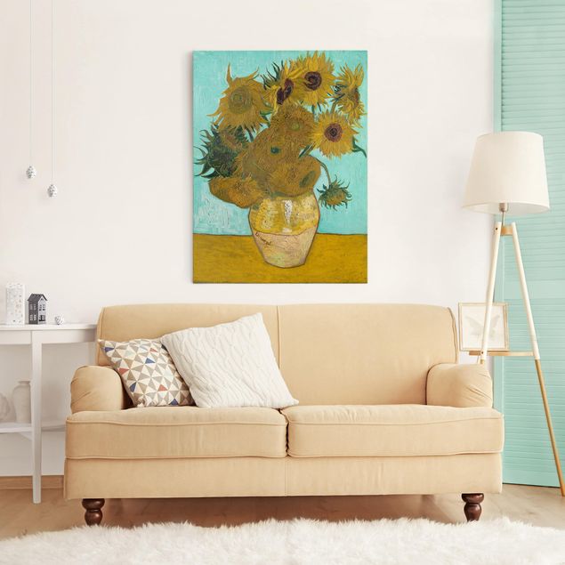 Impressionismus Bilder Vincent van Gogh - Vase mit Sonnenblumen