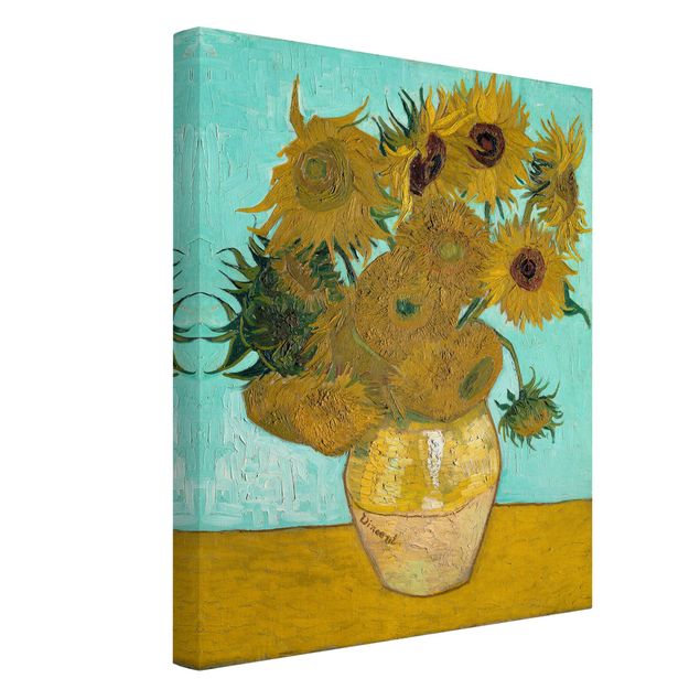 Wanddeko Botanik Vincent van Gogh - Vase mit Sonnenblumen