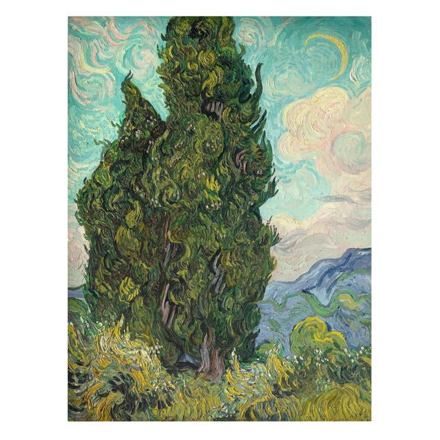 Wanddeko Flur Vincent van Gogh - Zypressen