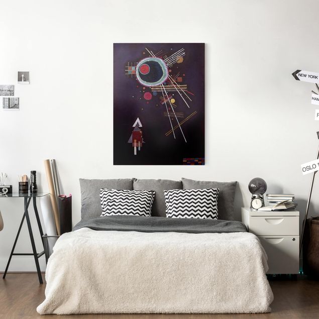 Wanddeko Wohnzimmer Wassily Kandinsky - Strahlenlinien