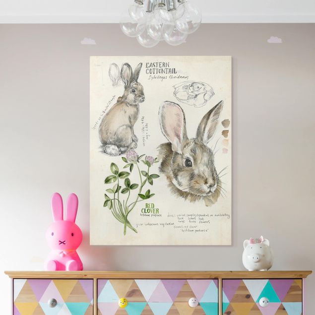 Wanddeko braun Wildnis Journal - Kaninchen