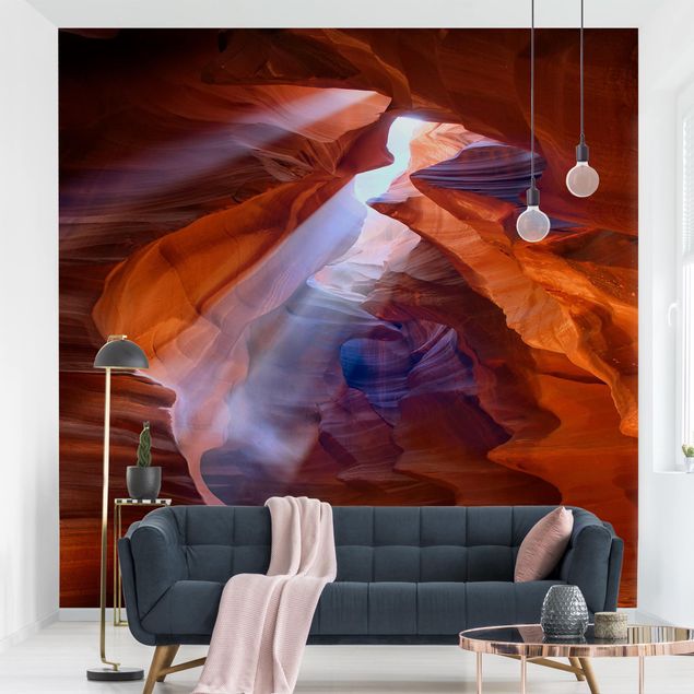 Wanddeko Schlafzimmer Lichtspiel im Antelope Canyon