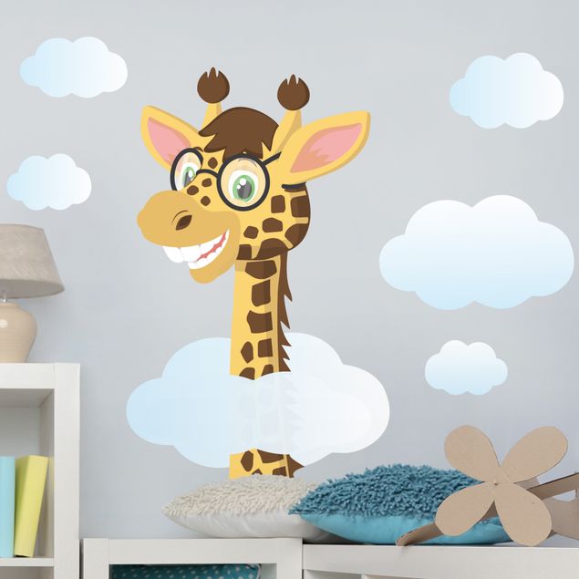 Wanddeko Büro Lustige Giraffe