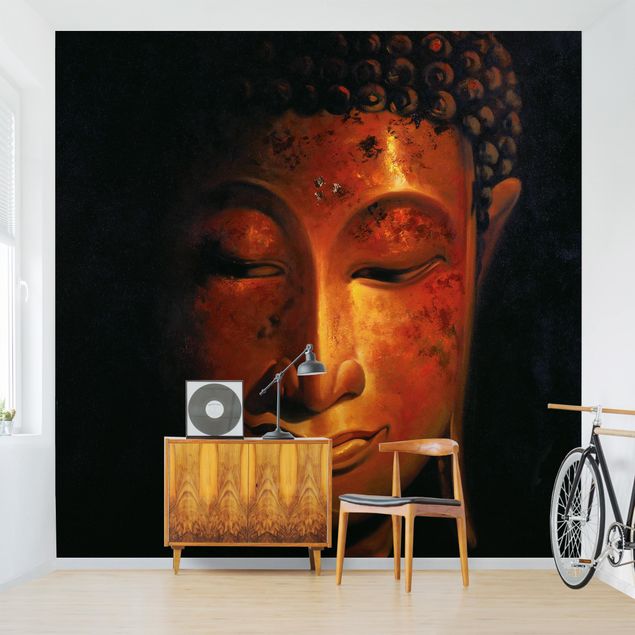 Wanddeko Wohnzimmer Madras Buddha
