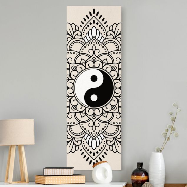 Wanddeko Schlafzimmer Mandala Yin und Yang