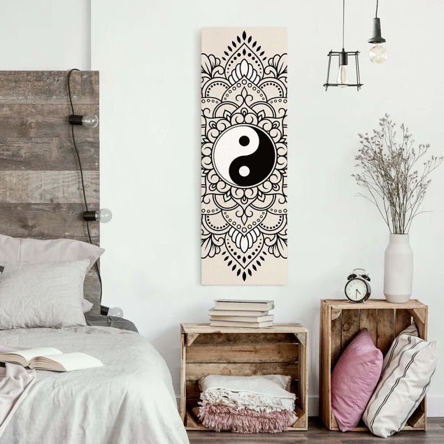 Wanddeko Büro Mandala Yin und Yang