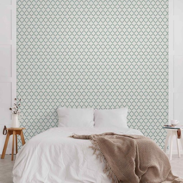 Wanddeko Schlafzimmer Marokkanisches Ornament Linienmuster