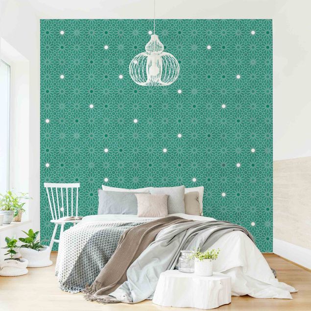Wanddeko Schlafzimmer Marokkanisches Sternen Muster