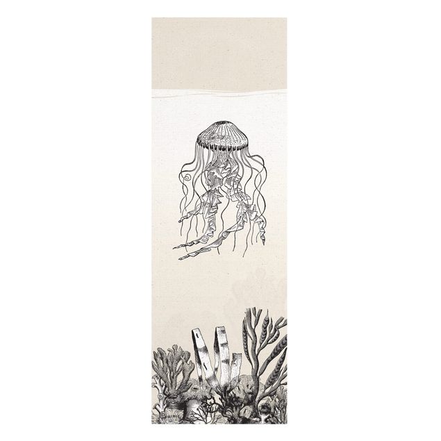 Wanddeko Büro Meeresillusion Medusa