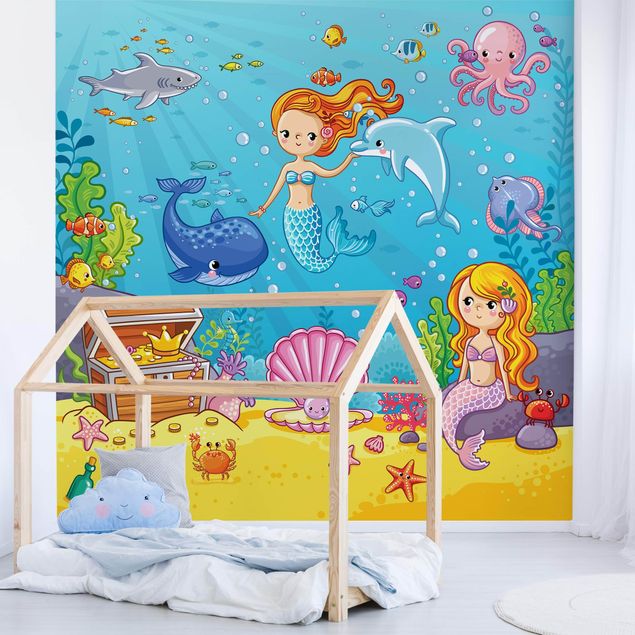 Deko Kinderzimmer Meerjungfrau - Unterwasserwelt
