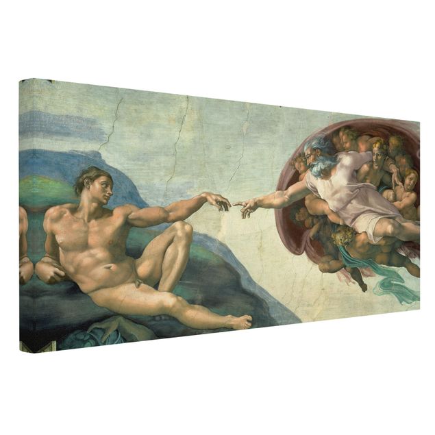 Wanddeko über Sofa Michelangelo - Sixtinische Kapelle
