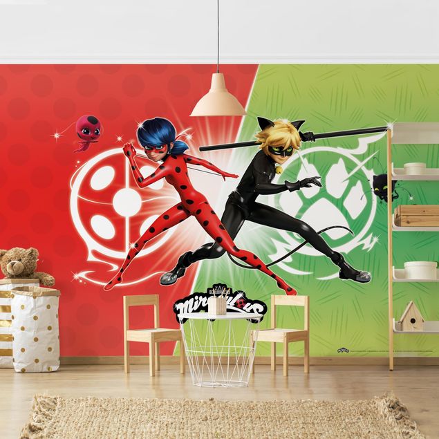 Deko Kinderzimmer Miraculous Ladybug and Cat Noir