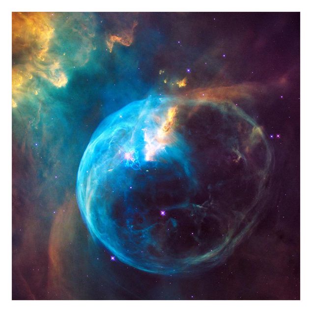 Wanddeko Treppenhaus NASA Fotografie Bubble Nebula