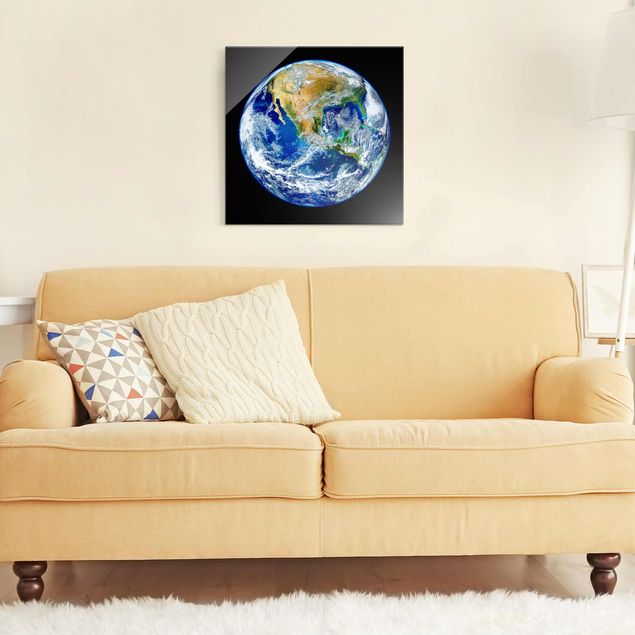 Wanddeko Schlafzimmer NASA Fotografie Unsere Erde