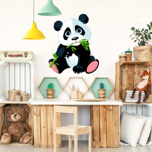 Wanddeko Babyzimmer Naschender Panda