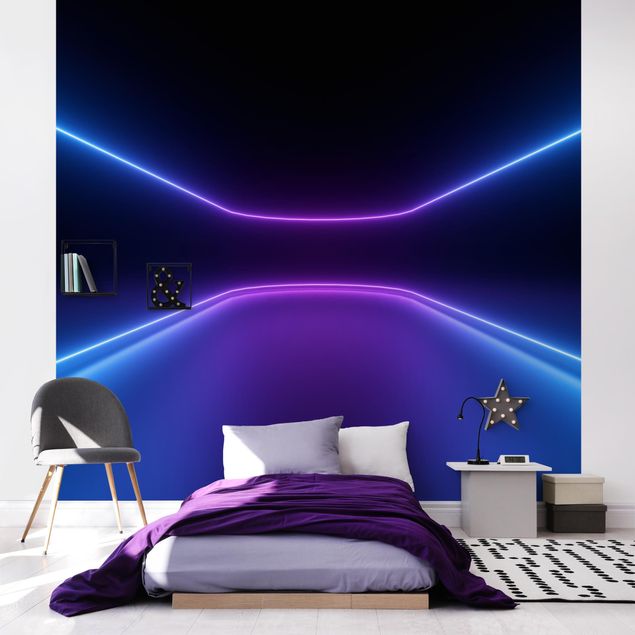 Wanddeko Wohnzimmer Neonlichter
