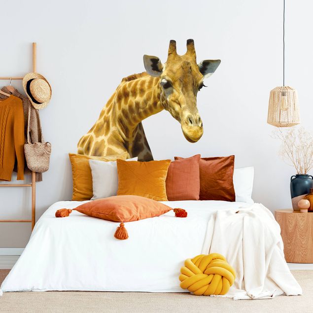 Wanddeko Babyzimmer Neugierige Giraffe