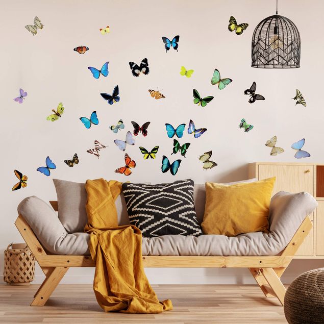 Wanddeko Büro No.51 Schmetterlinge Set 2