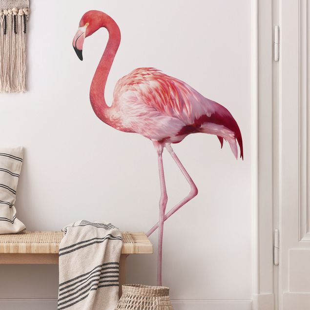 Wanddeko Büro No.YK21 Pink Flamingo
