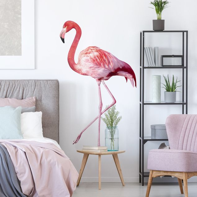Wanddeko Tiere No.YK21 Pink Flamingo