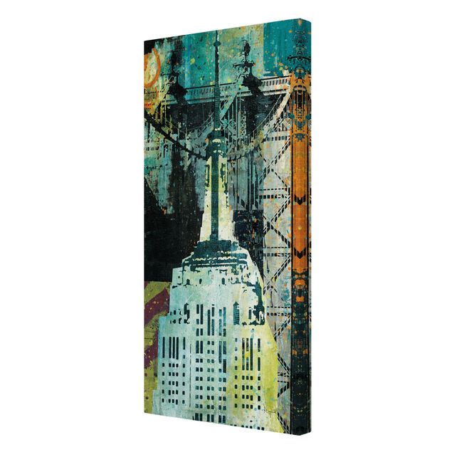 New York Leinwand NY Graffiti Empire State Building