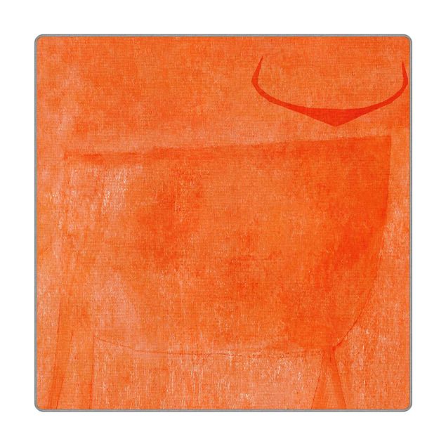 Wohndeko Abstrakt Oranger Stier